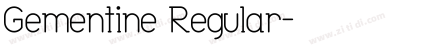Gementine Regular字体转换